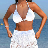 Sofía™ | Elegante bikini de encaje liso