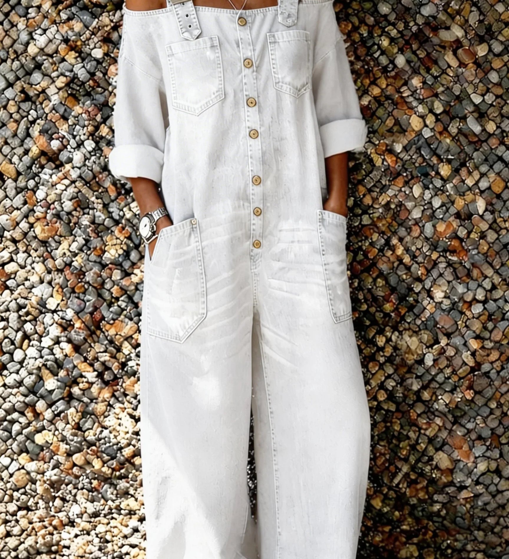 Bo | Overol de denim con tirantes