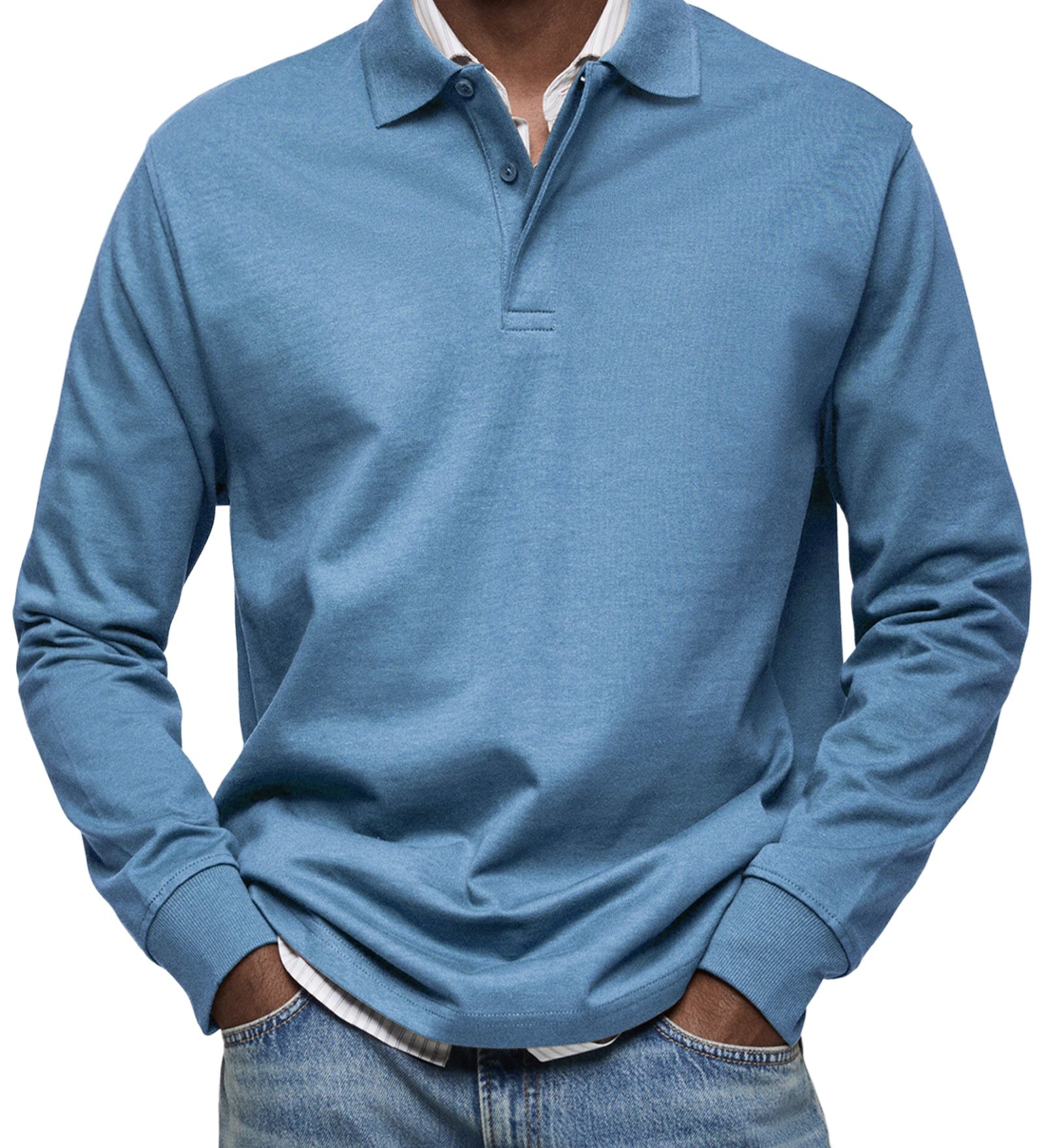 HUGO® | Polo de lujo de manga larga