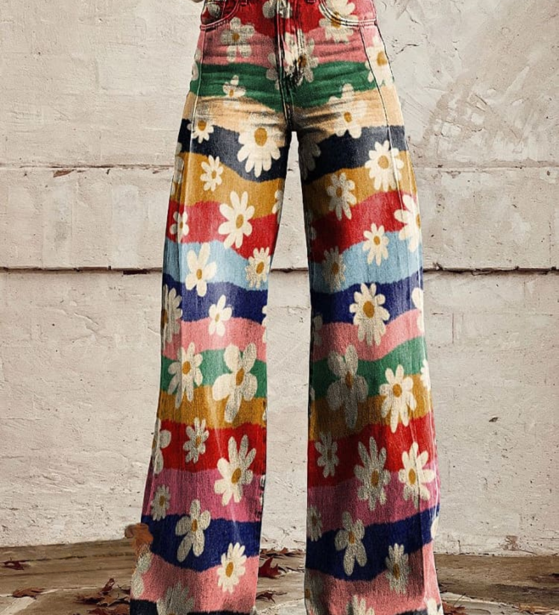 Dana - pantalones florales elegantes
