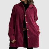 Stella - Chaqueta de terciopelo cómoda con capucha