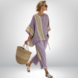 Daisy™ | Conjunto boho a rayas