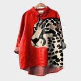 Liora™ | Blusa de lino atemporal con estampado