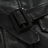 Daniel™ | Chaqueta de cuero larga y elegante para motorista