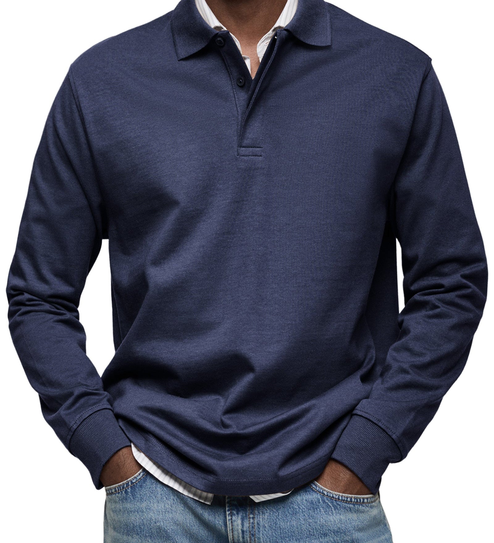 HUGO® | Polo de lujo de manga larga