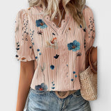 Emily - Blusa de moda con escote en V