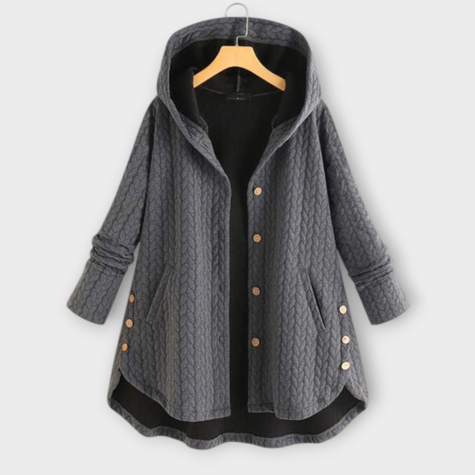 Leslie - Chaqueta cálida con botones