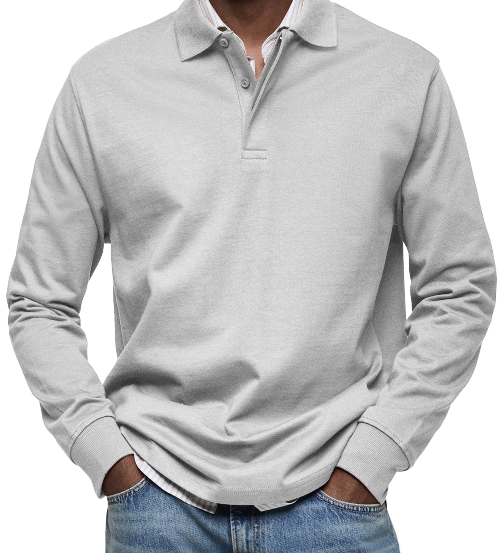 HUGO® | Polo de lujo de manga larga