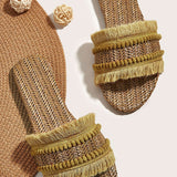 Zapatillas con Flecos