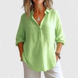 Franzina - Blusa de lino cómoda