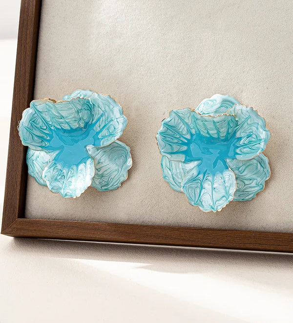 Pendientes Geométricos con Forma de Flor