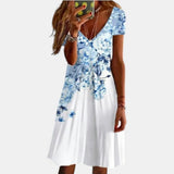 Evi™ | Vestido con estampado floral y escote en V