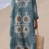 Adria™ | Vestido boho maxi