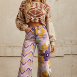 Karolína - pantalones boho con estampado floral