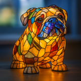 Noiraud – Lámpara mágica para perro en vidrio de colores