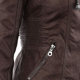 Gia™ | Chaqueta de cuero estilo motorista