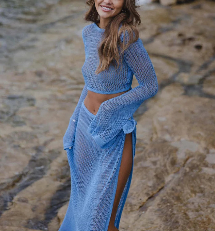 Alicia™ | Vestido de Playa de Ganchillo