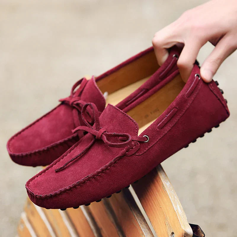 Mocasines casuales de ante para el verano