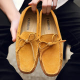 Mocasines casuales de ante para el verano