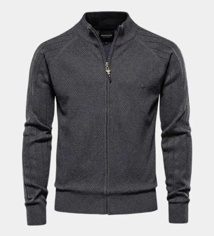 Jacquard™ | Cárdigan de punto con cremallera