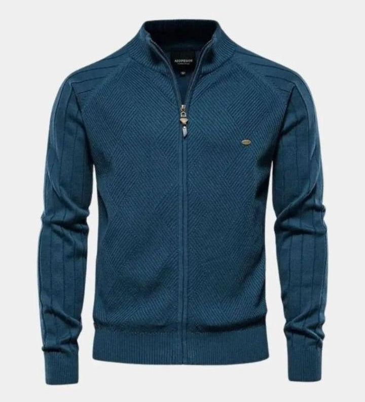 Jacquard™ | Cárdigan de punto con cremallera