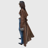 Verónica – gabardina de ante elegante