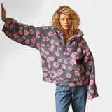 Zala – Camiseta bohemia cómoda con estampado floral