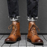 Morgan™ | Botines de cuero sintético