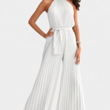 Patrizia Mono Palazzo Plisado con Cuello Halter