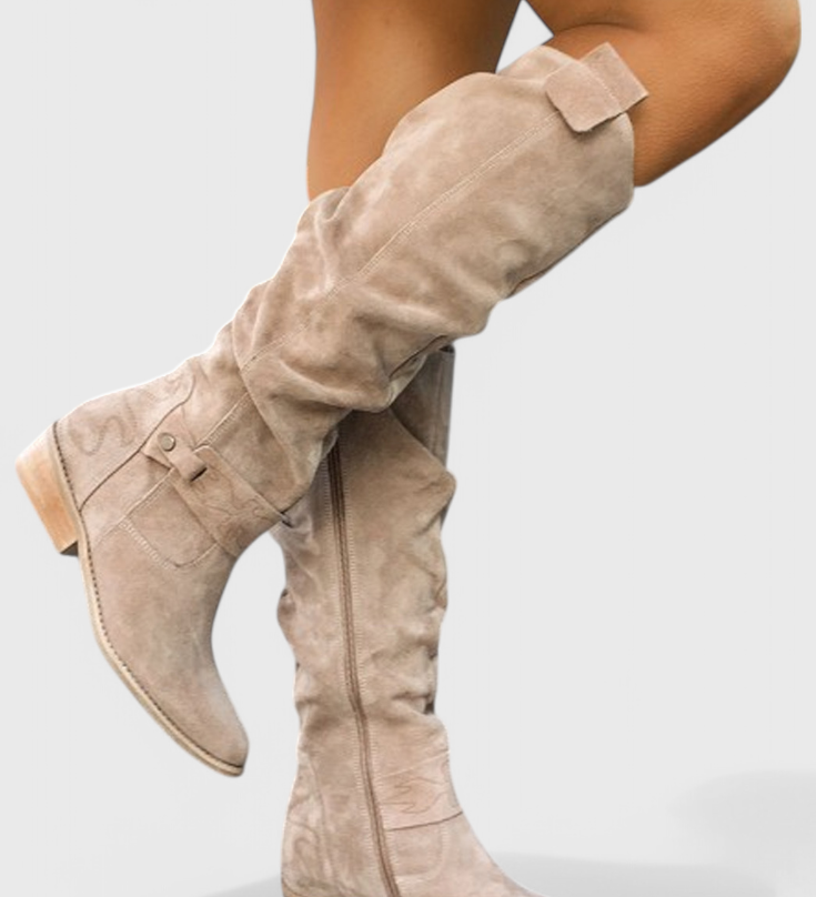 Celine Botas Altas de Estilo Retro
