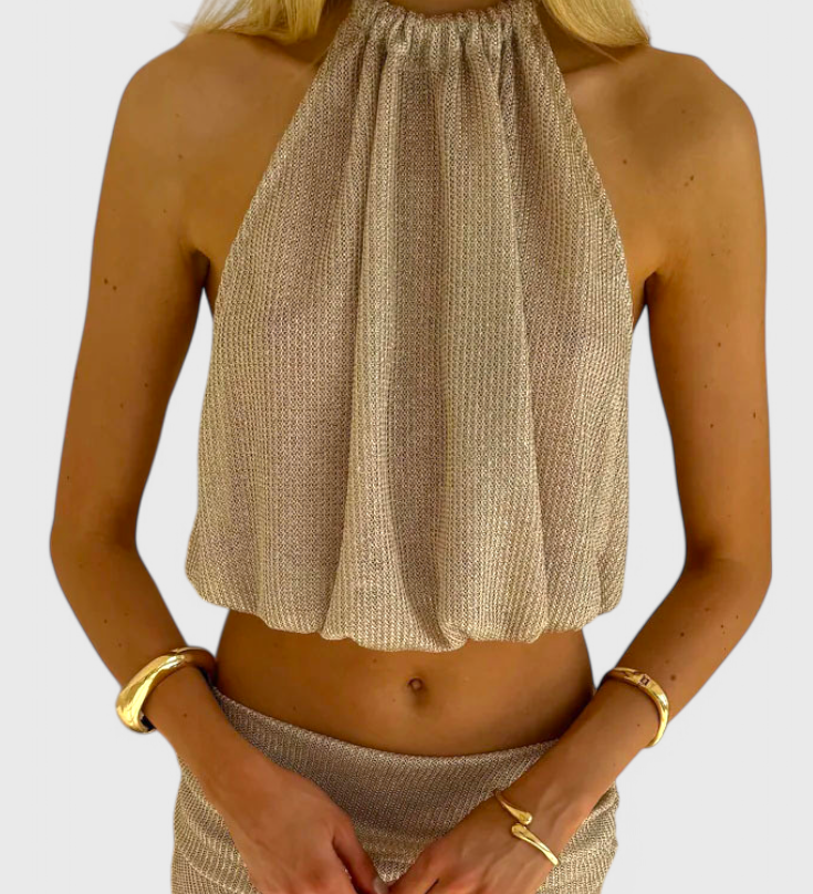 Zhenya Conjunto Halter de Dos Piezas