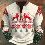 Noel | Suéter blanco de Navidad con renos