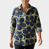 Soleil™ | Blusa de lino atemporal con estampado