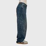 Adelina - Jeans de carpintero estilo globo para mujer