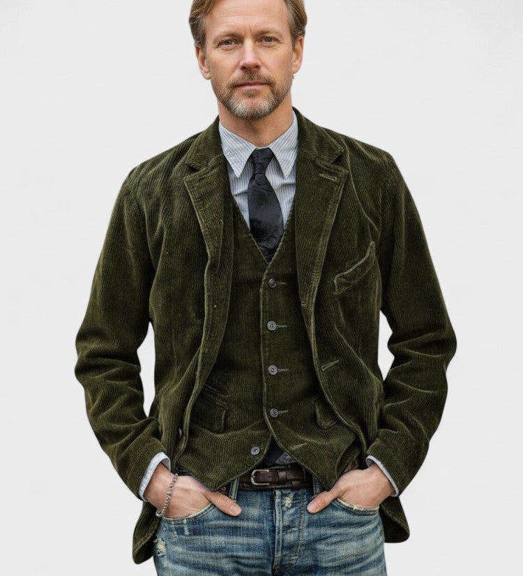 Radek™ | Chaqueta y chaleco de estilo vintage