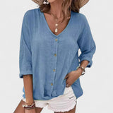 Anna - Blusa de lino de verano