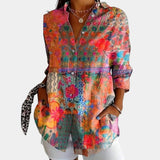 Andrea™ | Blusa de verano con estampado vibrante