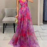Giselle™ | Encantador vestido maxi con estampado floral
