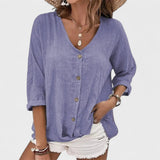 Anna - Blusa de lino de verano
