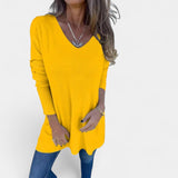 Leontina – túnica tejida holgada con escote en V