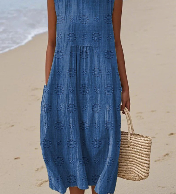 Rose™ | Vestido midi bordado