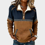 Rosa™ | Sudadera cosy con media cremallera