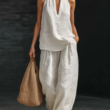 Zoë™ | Conjunto sin mangas con pantalón de pierna ancha