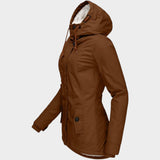 Anna™ | Chaqueta otoñal larga de felpa