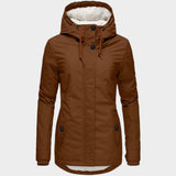Anna™ | Chaqueta otoñal larga de felpa