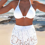 Sofía™ | Elegante bikini de encaje liso