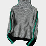 Marieke™ | Jersey de cuello alto con rayas contrastantes llamativas