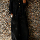 Noa | Mono de denim con escote de hombro descubierto