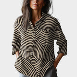 Gisella™ | Blusa de lino refinada con estampado