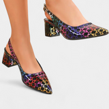 Karthleen Tacones Gruesos con Estampado Geométrico